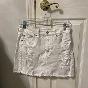 White American Eagle Denim Skirt